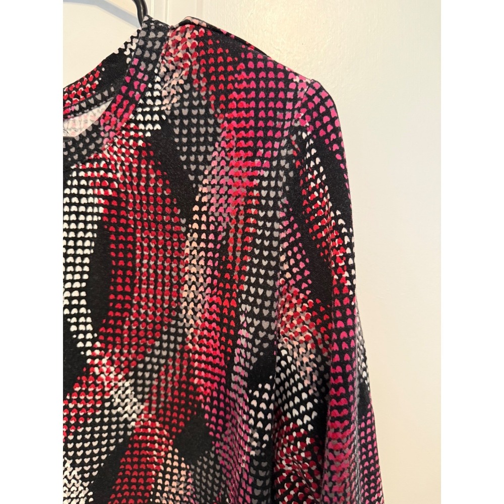 Christopher & Banks Womens Size L 3/4 Sleeve Round Neck Abstract Print Top - Picture 2 of 9